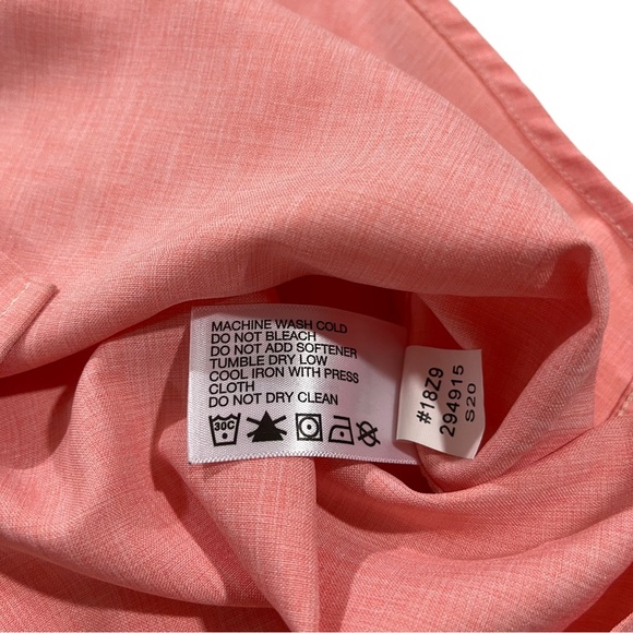 Orvis Men Tech Chambray Work Shirt Sz M Long Sleeve Button Up Quick Dry UPF 30+ - Picture 12 of 16